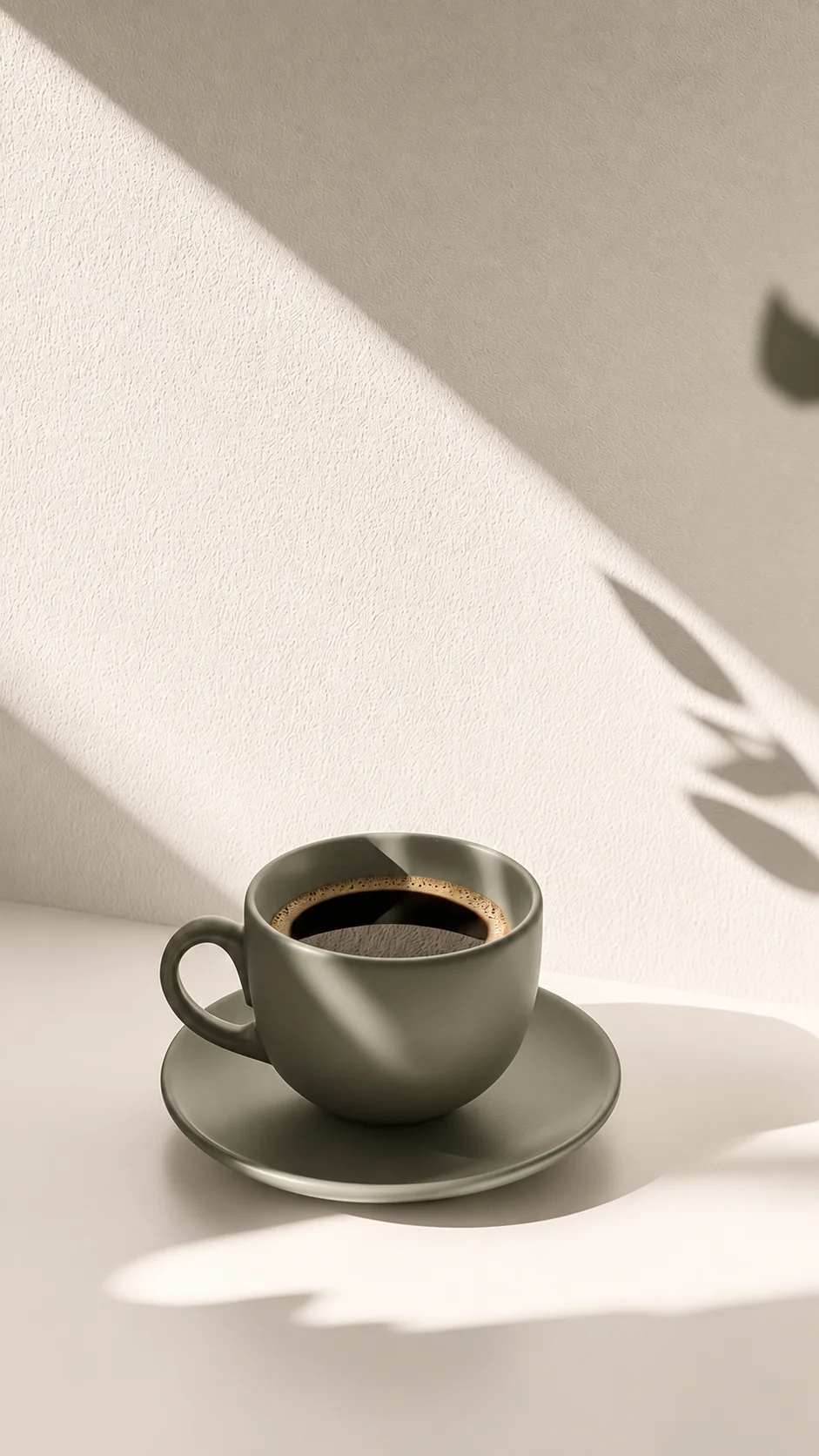 Café artesanal e detalhes sobre mesa de linho
